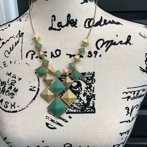 Green and gold necklace